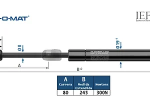 Amortiguador Stabilus 1418EK