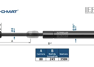 Amortiguador Stabilus 1419EF