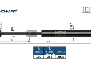 Amortiguador Stabilus 1421EM