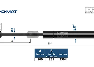 Amortiguador Stabilus 1423EC
