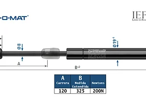 Amortiguador Stabilus 1424EY