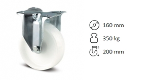 Rueda Tente 3478UOO160P63 BLANCA