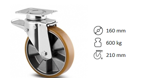 Rueda Tente 3642ITP160P63