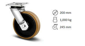 Rueda Tente 9650FTP200P63 WT50